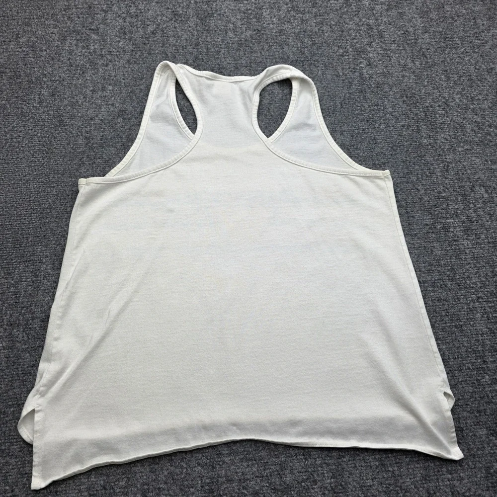 Vintage 80s Ocean Pacific OP Surf Tank Top Shirt Medium White Graphic Made USA - Picture 7 of 7
